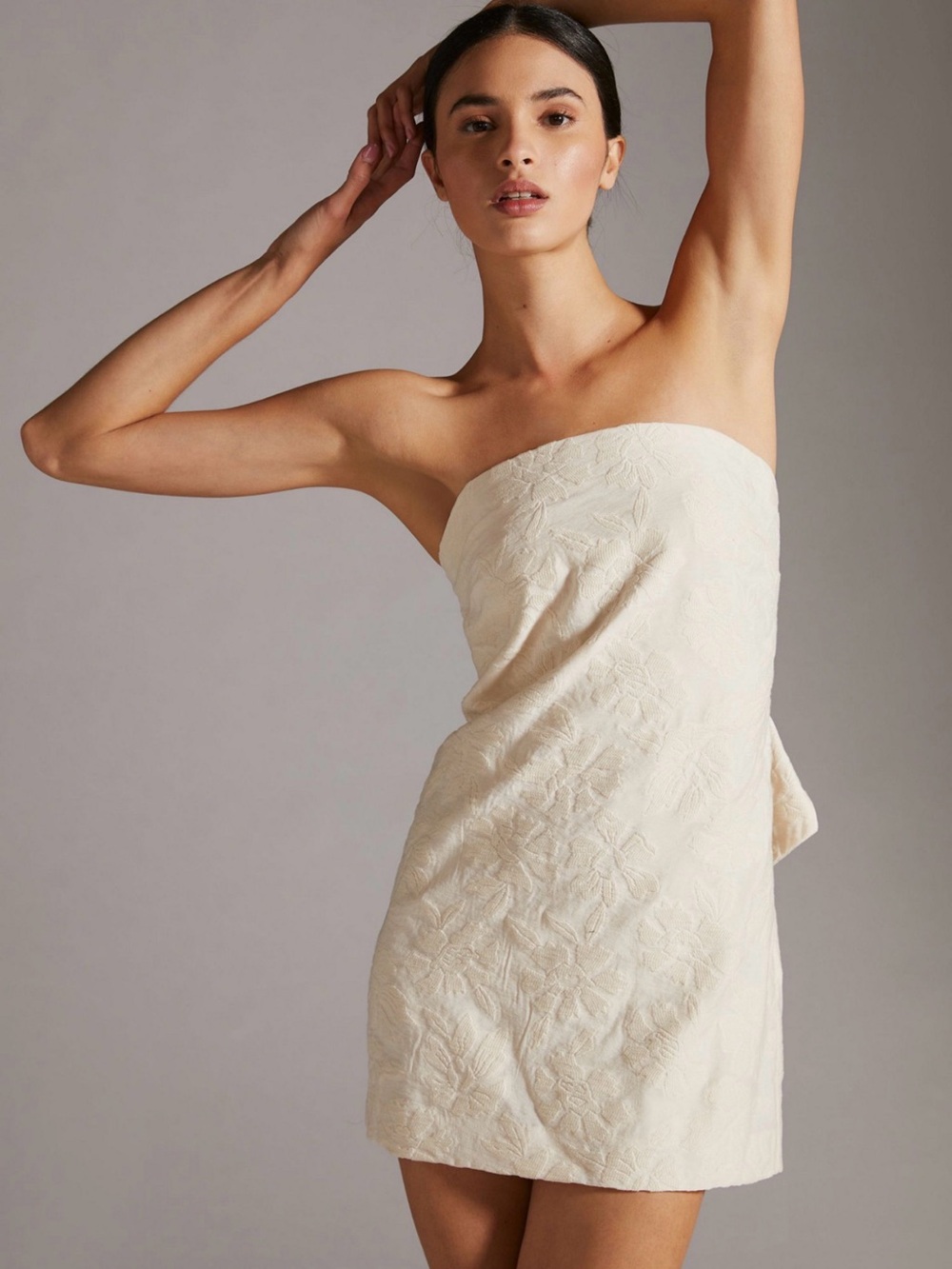 NWT Anthropologie Textured Shift Mini Dress